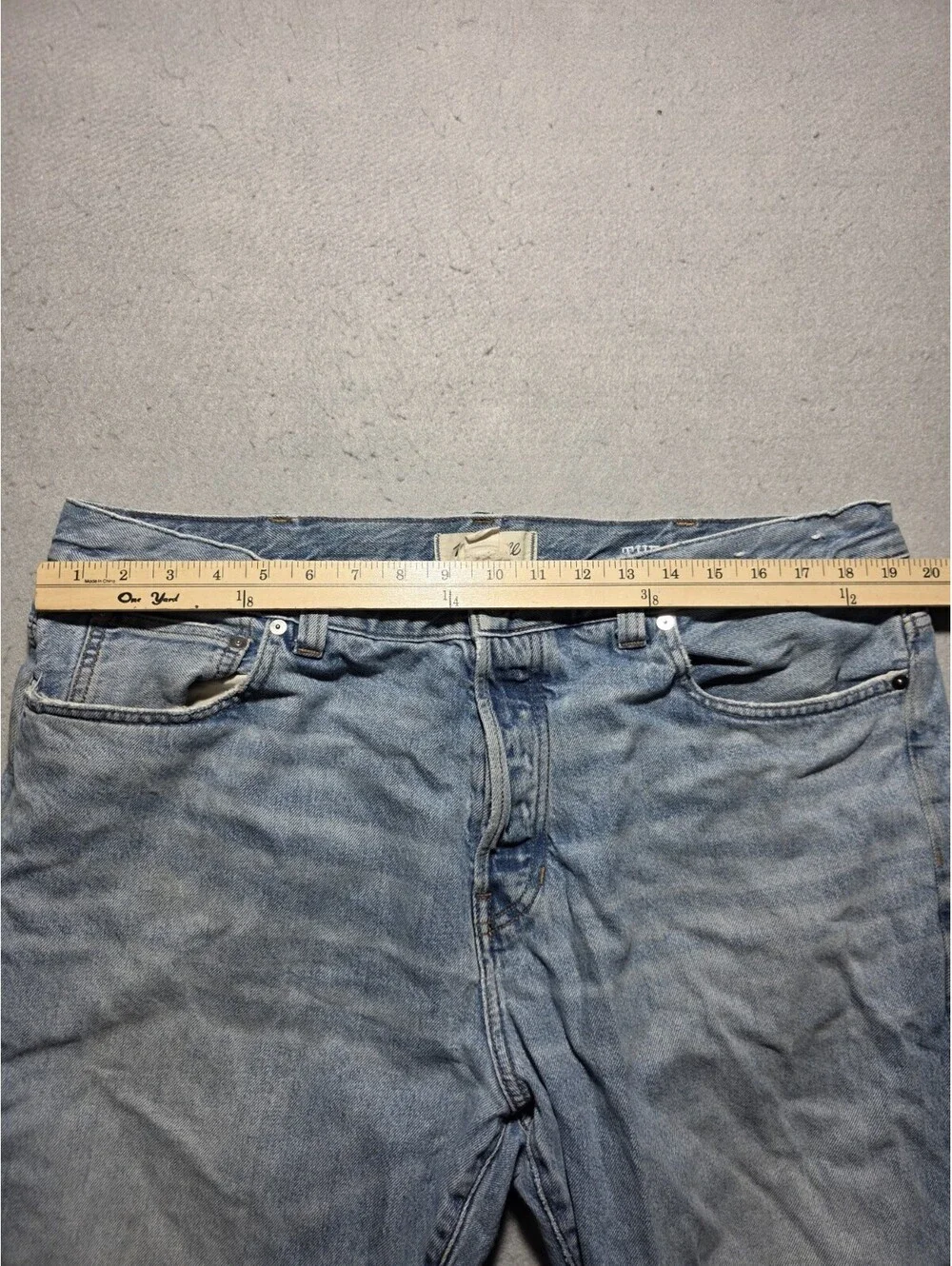Madewell Men's The 1991 Straight Jeans Size 38x30 Light Wash 100% Cotton NV075